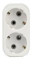 SmartBuy разветвитель с/з плоский белый арт.SBE-16-A02-2z